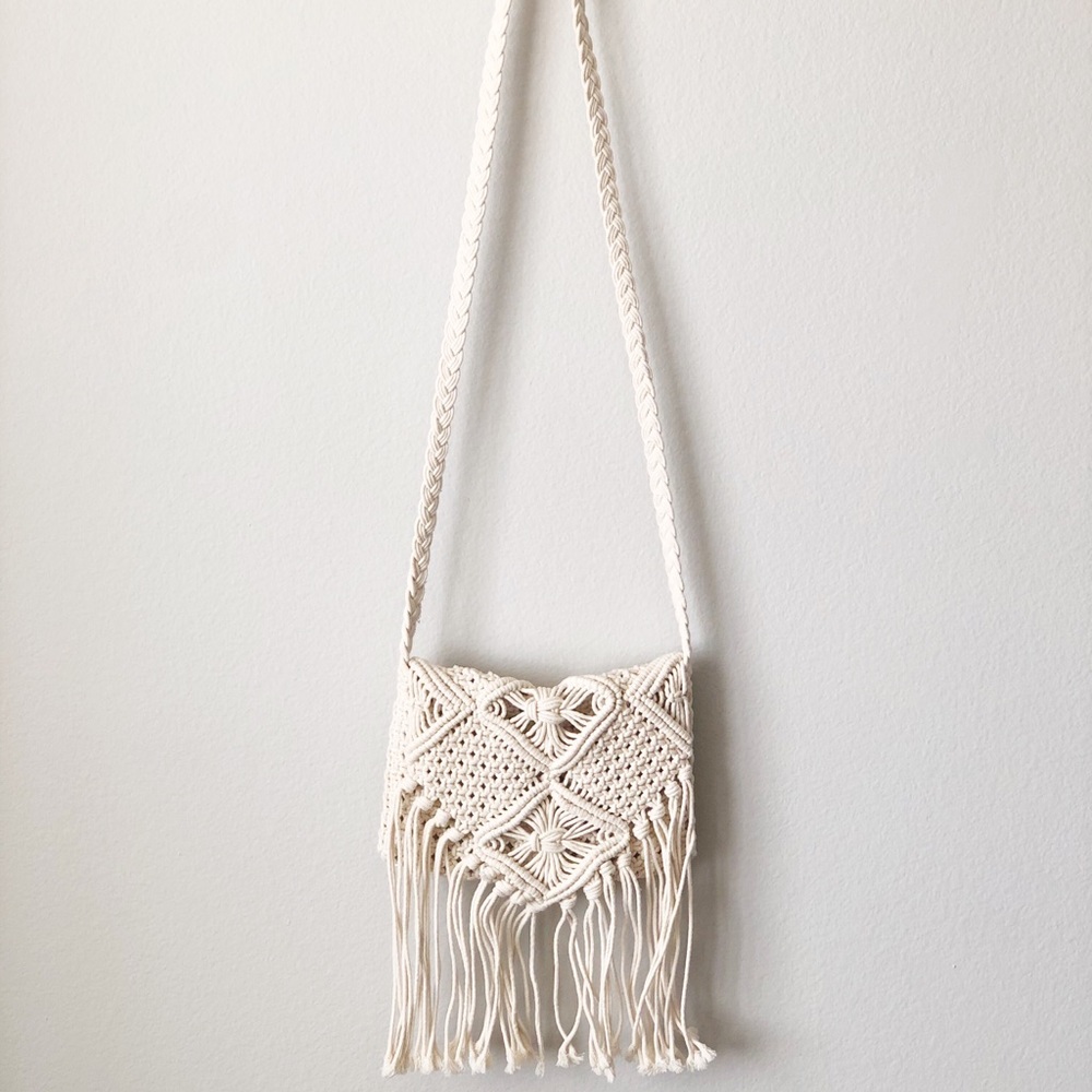 MOSSIMO > macrame crossbody purse